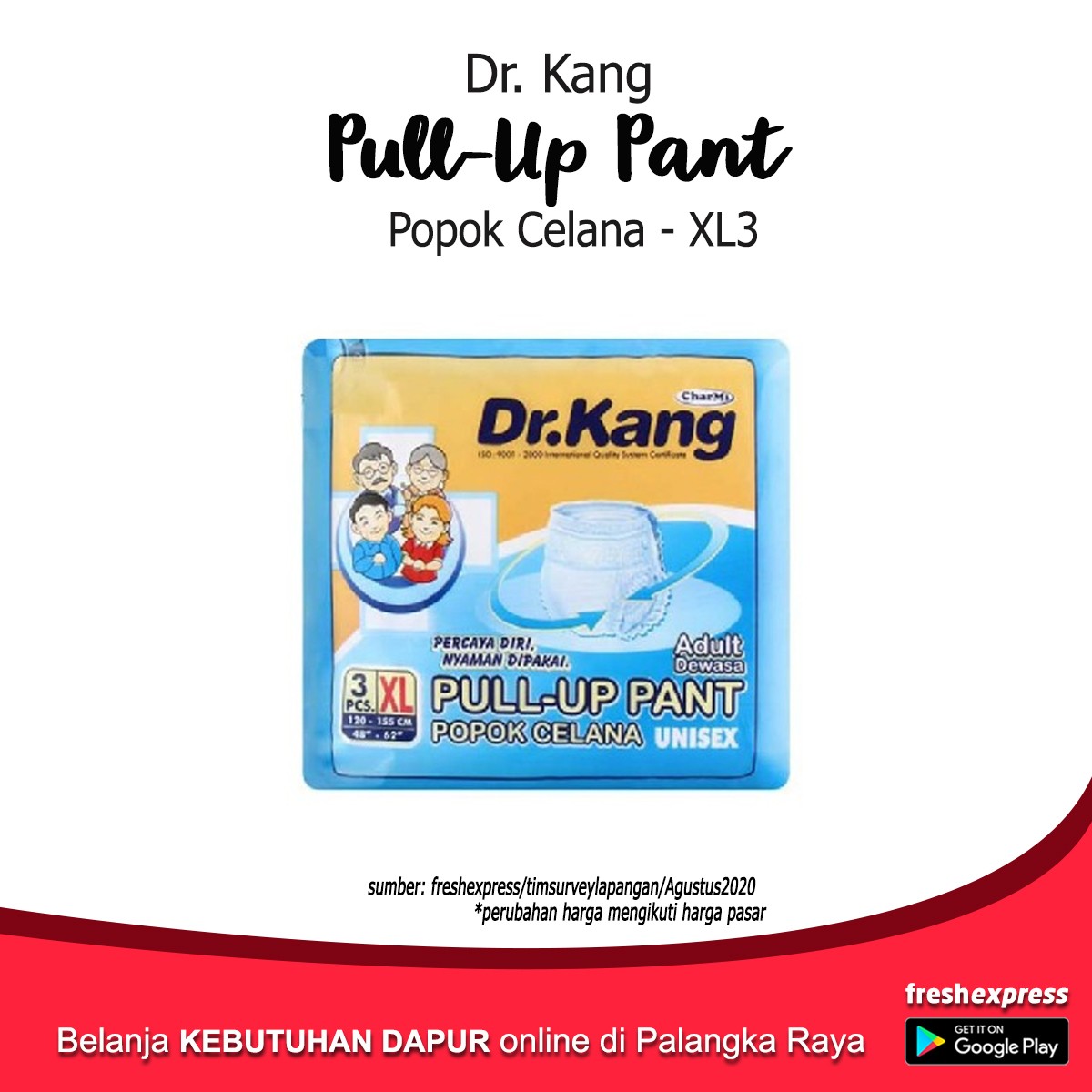 Dr Kang Pull Up Pant Popok Celana XL3