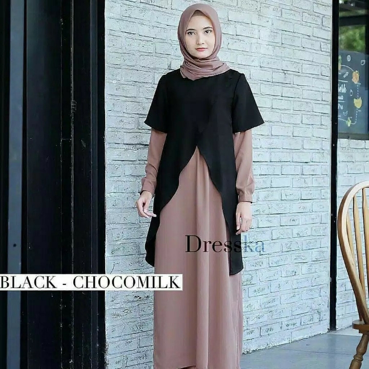 Dreska Maxi Dress  Gamis Wanita