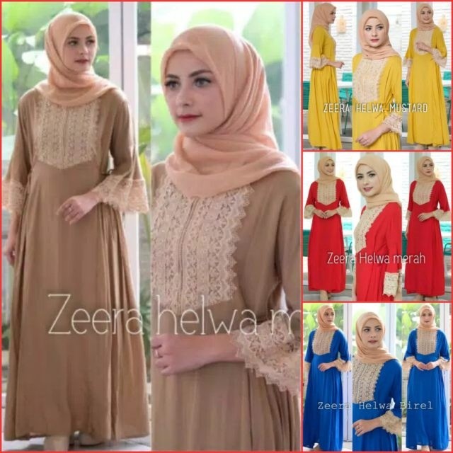 Dress Arab Zeera Helwa ORI 4warna