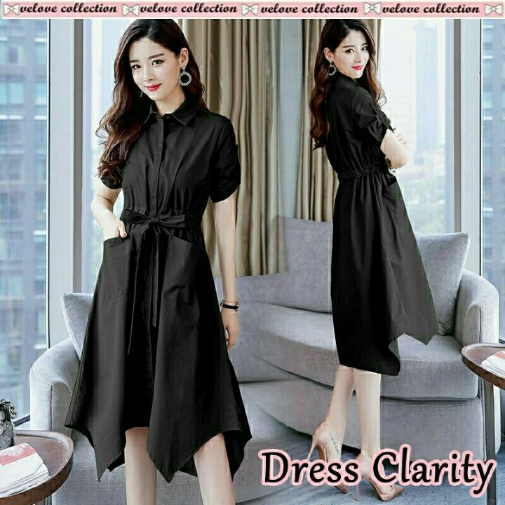 Dress Clarity Hitam