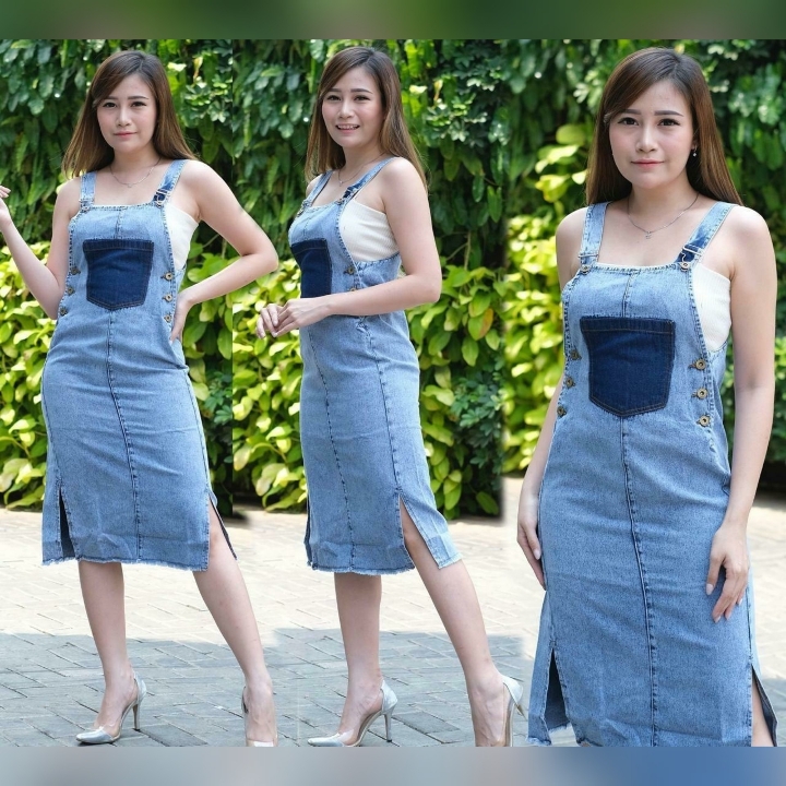Dress Denim 341 Kantong