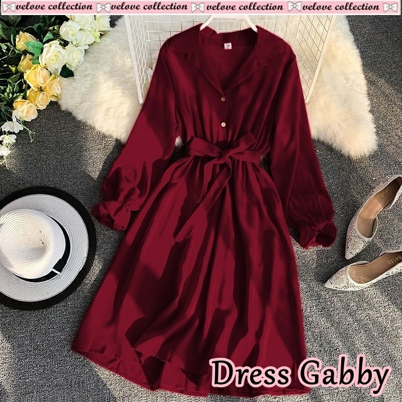 Dress Gabby Maroon