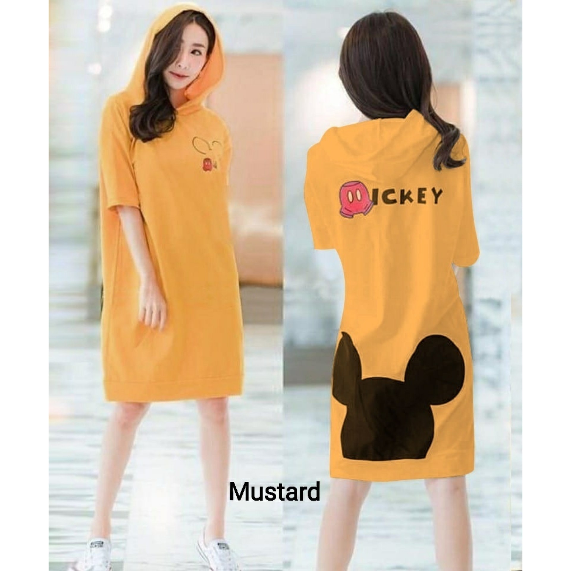 Dress Hoodie Miki Kuning