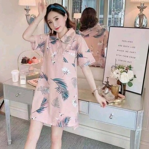 Dress Kerah Leaf Quil Salem