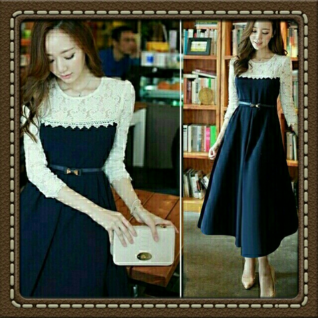 Dress Kori Navy Nobelt