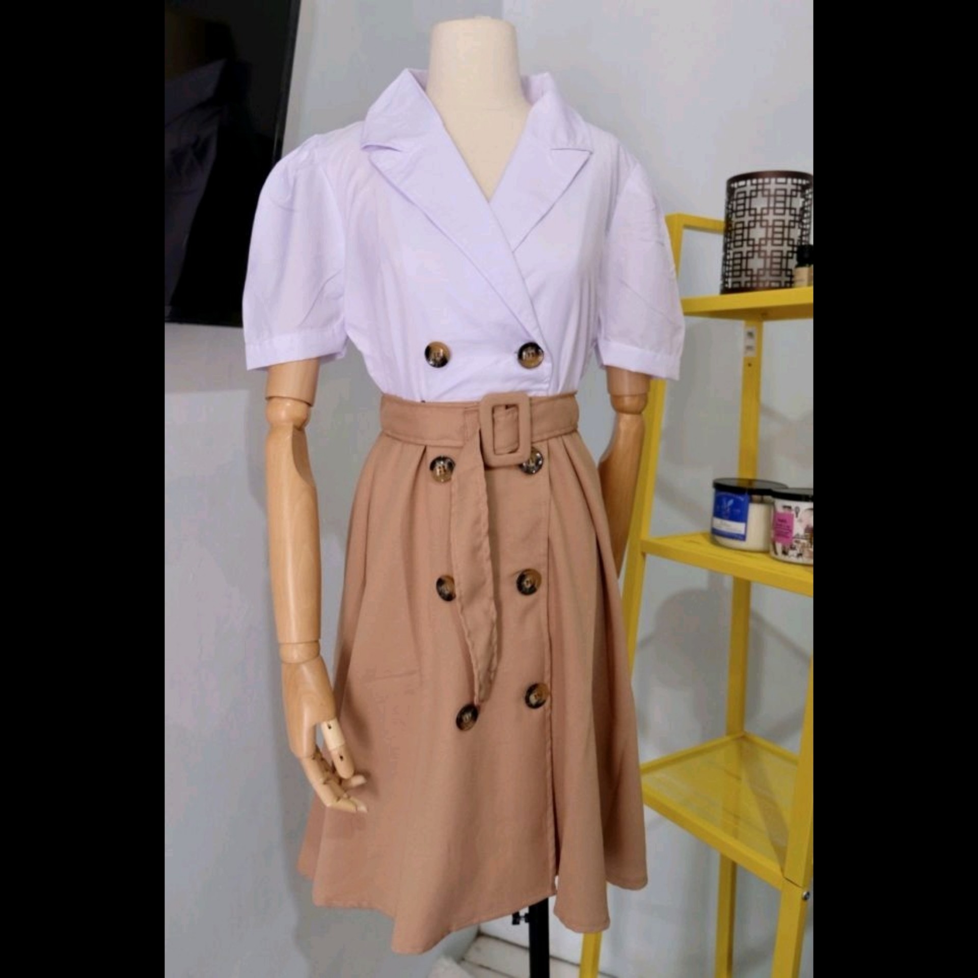 Dress Paramitha Mocca Realpict