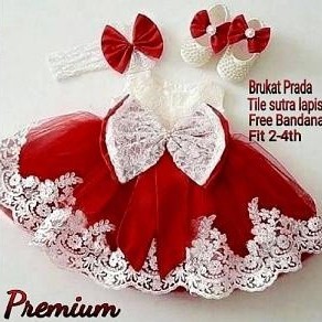 Dress Princes Pink Dan Maroon Kisaran Usia 3-5tahun