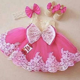 Dress Princes Pink Dan Maroon Kisaran Usia 3-5tahun 2