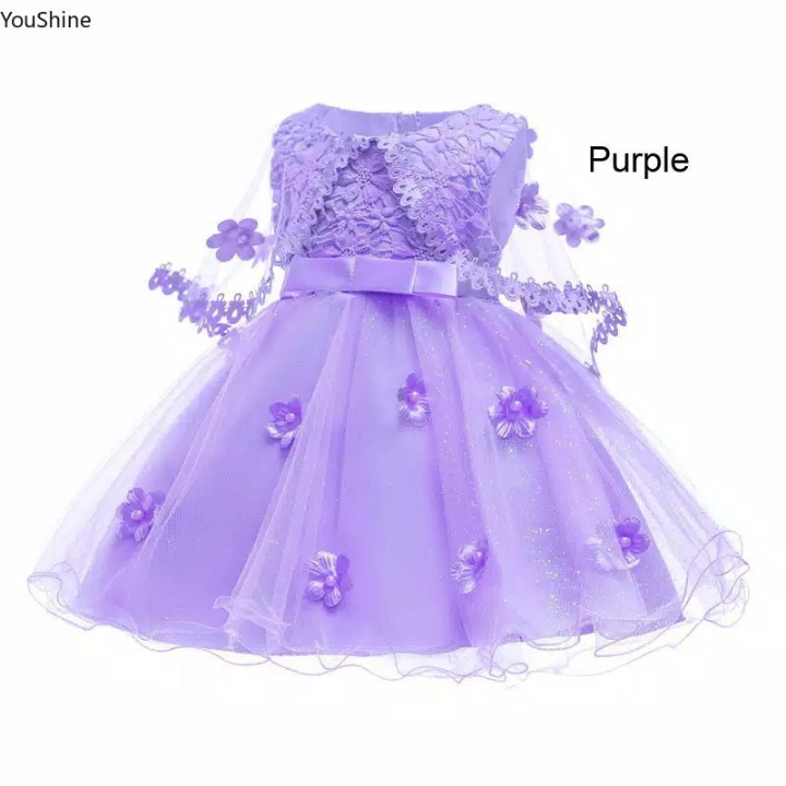 Dress Princess Bayi  Anak Perempuan Usia 0-10 Tahun untuk Pesta Ulang 2