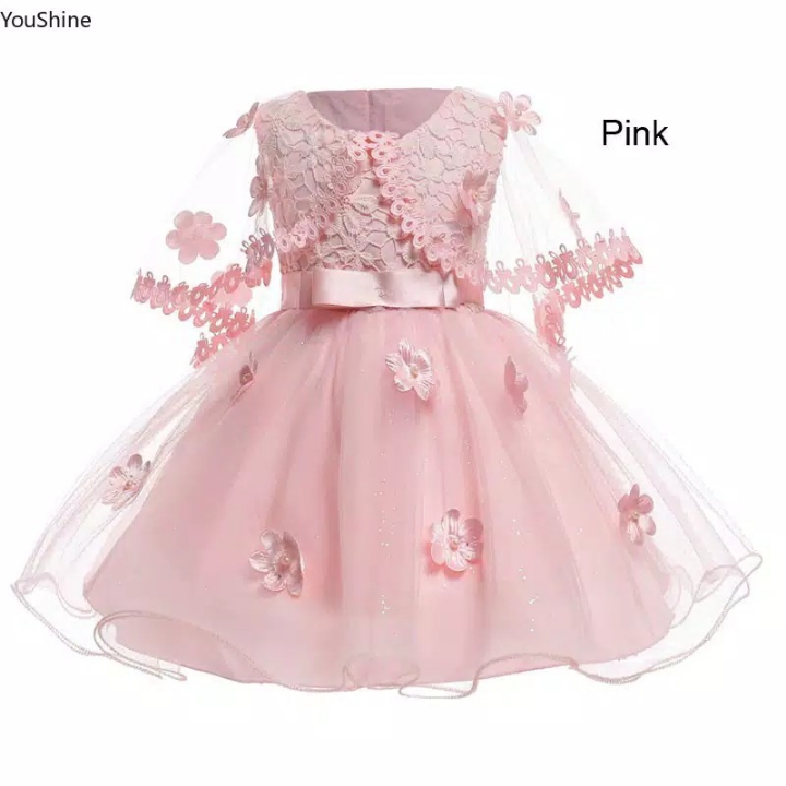Dress Princess Bayi  Anak Perempuan Usia 0-10 Tahun untuk Pesta Ulang 3