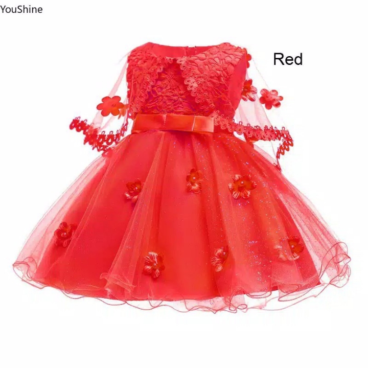 Dress Princess Bayi  Anak Perempuan Usia 0-10 Tahun untuk Pesta Ulang 4