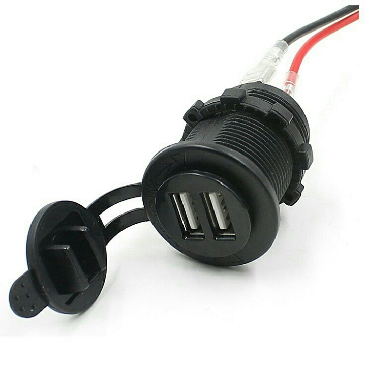 Dual USB Port Charging 12-24V Charger Motor OMRS2TBKL D5