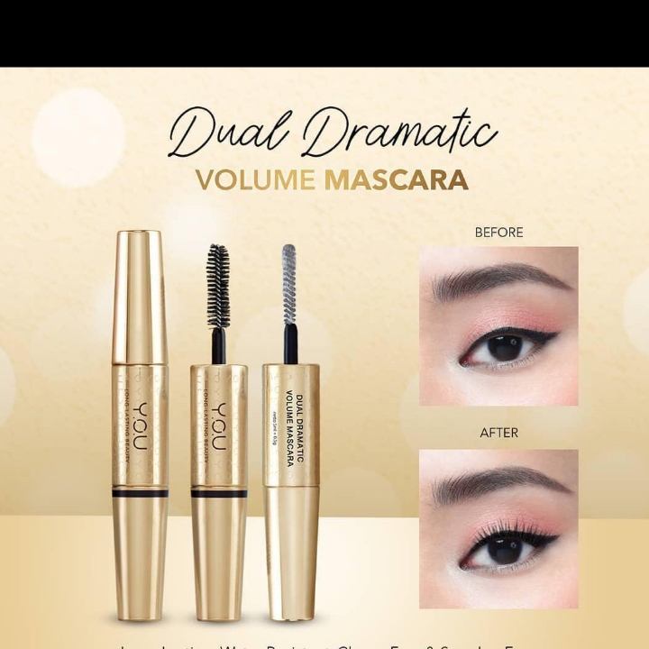 Dual dramatic volume mascara