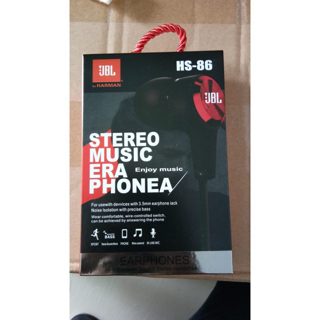 EARPHONE JBL HS-86 SUPER BASS - KIT 3