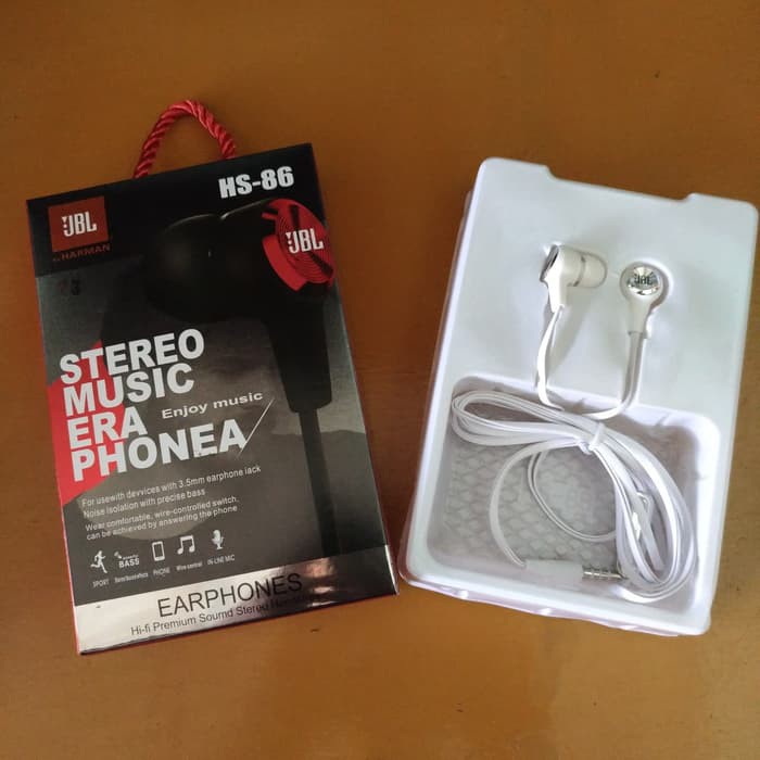 EARPHONE JBL HS-86 SUPER BASS - KIT 4