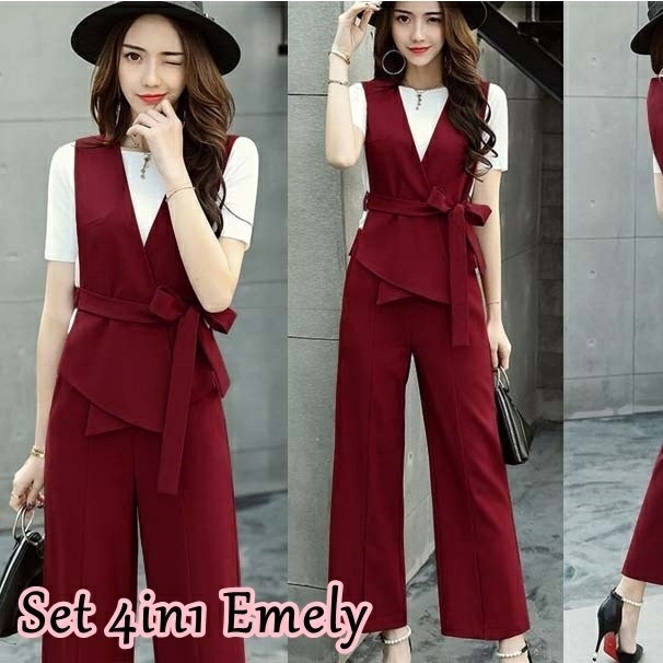 EMELY MAROON SET