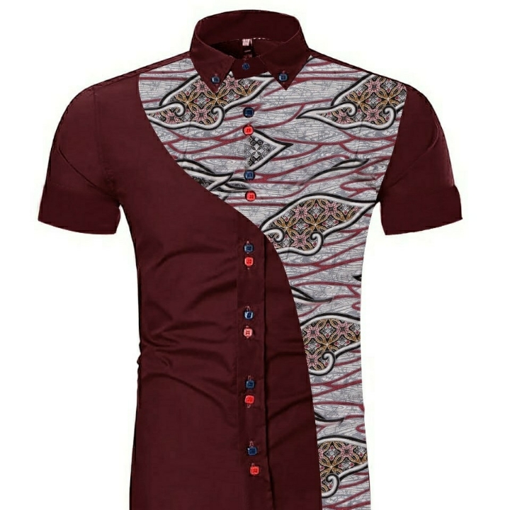 EST Kemeja Boston Maroon