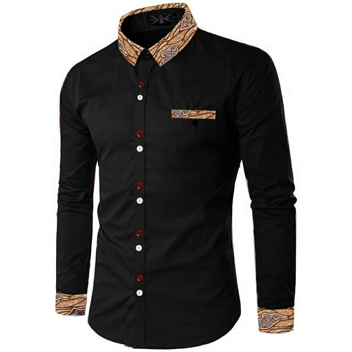 EST Kemeja Oki Hitam 