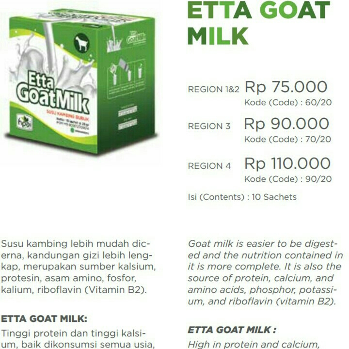 ETTA GOAT MILK SUSU KANBING BERKWALITAS PREMIUM HPAI