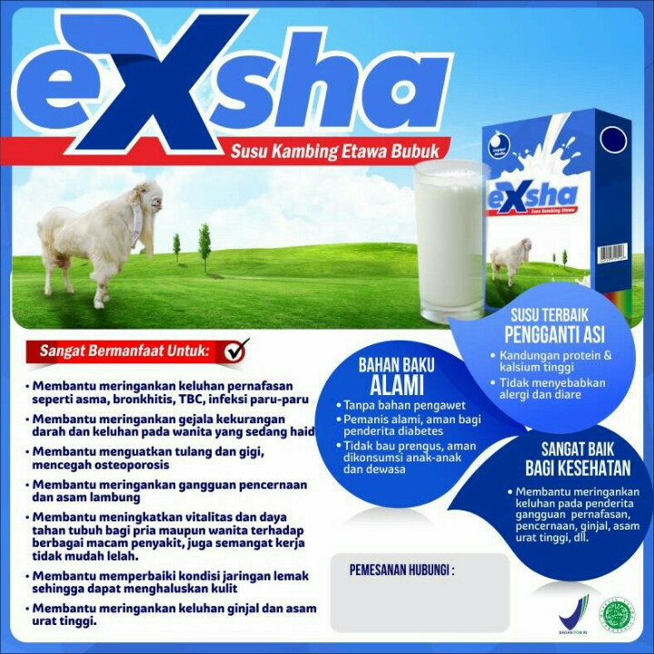 EXSHA susu Kambing ETAWA Bubuk