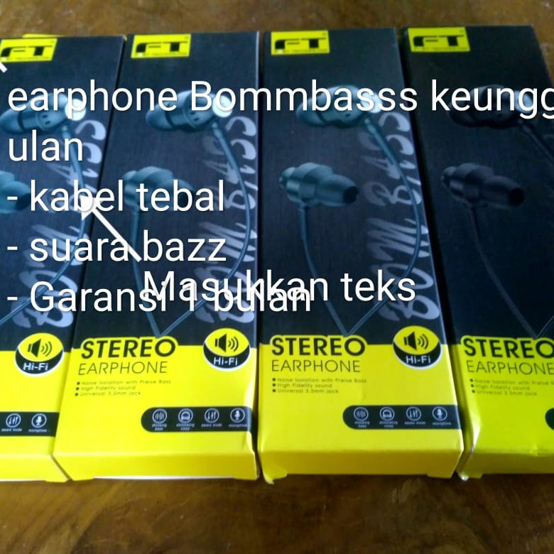 Earphone Bombas Keungg