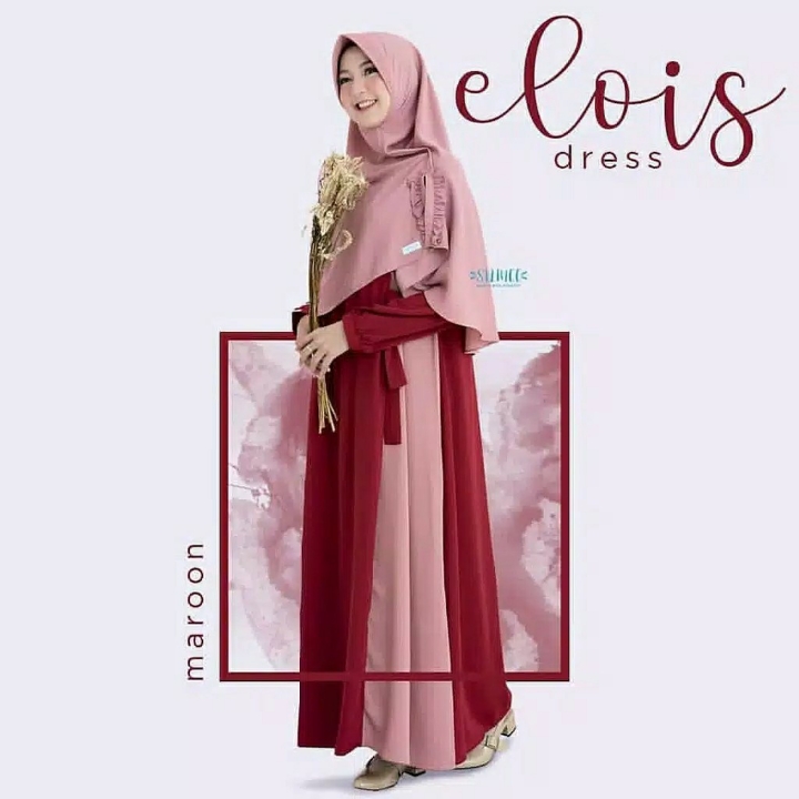 Elois Syari  Gamis Syari Exclusive  Dress Hijab Set Khimar
