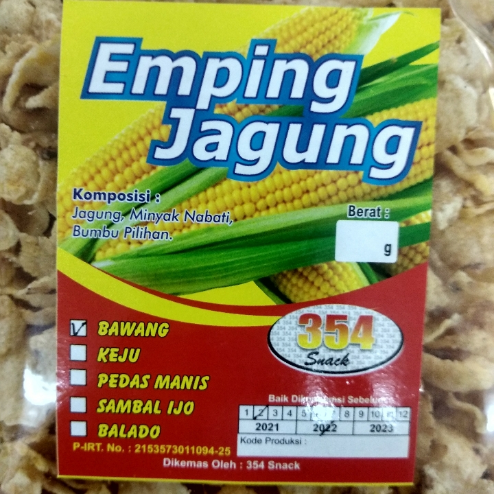 Emping Jagung 345 Snack
