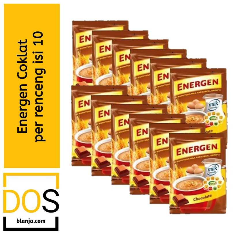 Energen Coklat Kemasan Renceng Isi 10