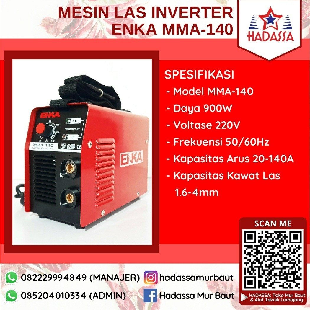 Mesin Las Inverter Enka MMA-140