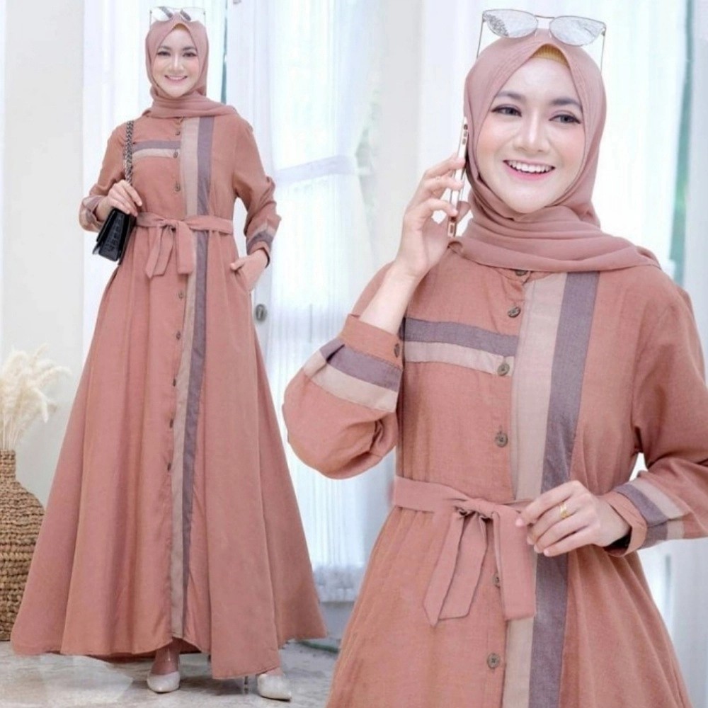 Ersalie Maxy Gamis Maxi Muslim Wanita - Dress Terlaris 2
