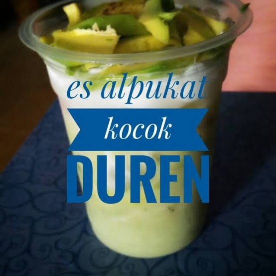 Es Kocok alpukat Durian Jatuhan