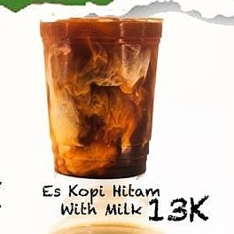 Es Kopi Hitam With Milk