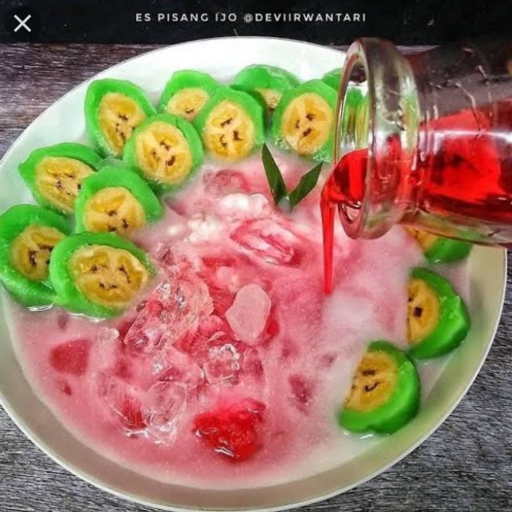 Es Pisang Gulung Ijo