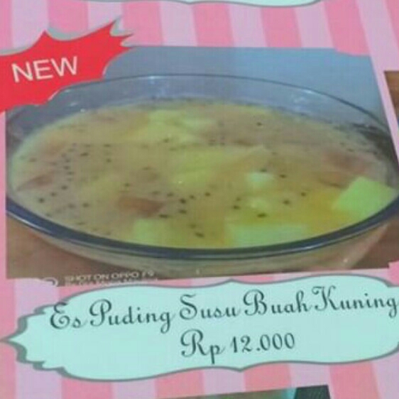 Es Puding Susu Buah Kuning