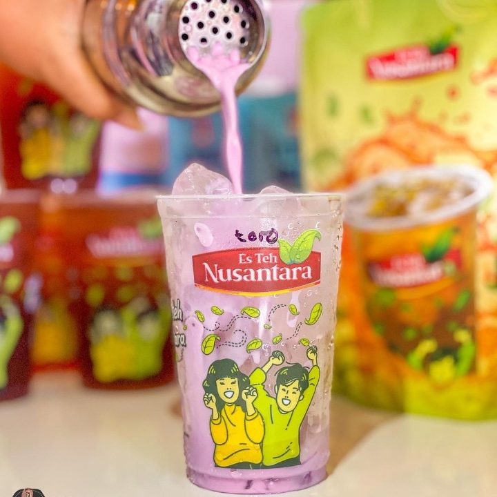 Es Teh Nusantara Rasa Taro