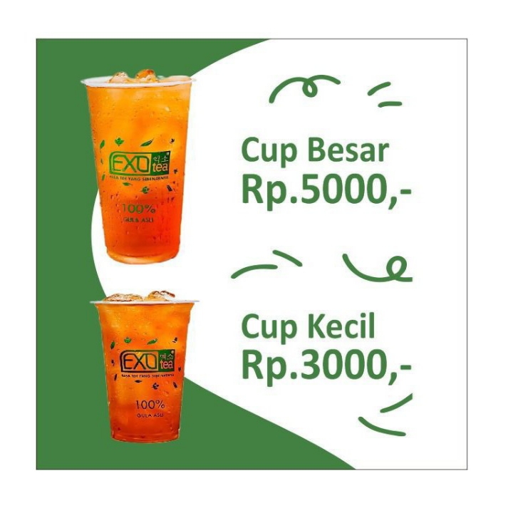 Exo tea original cup Kecil 2