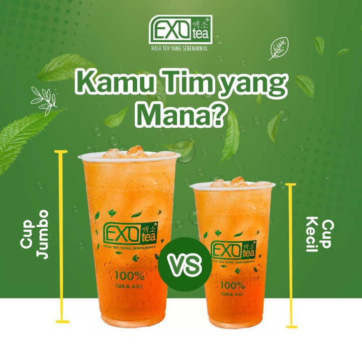 Exo tea original cup Kecil 3