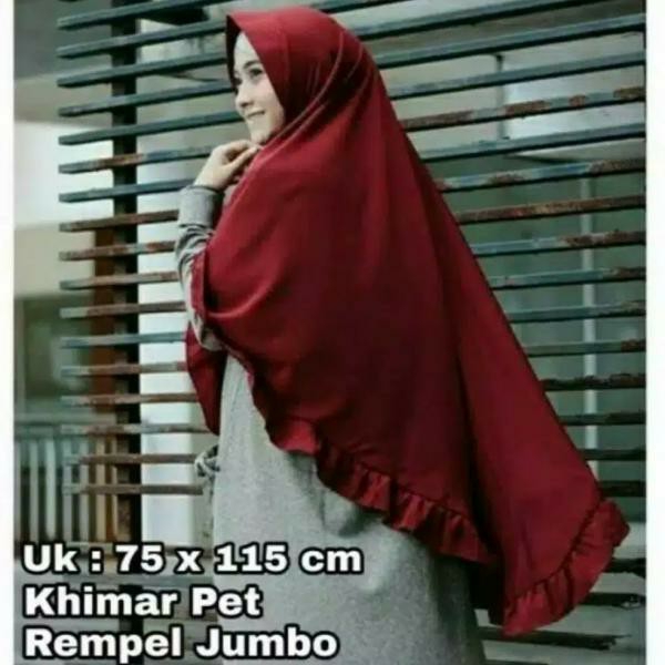 FATIMA REMPEL  JUMBO  PET PENGUIN SYARI HIJAB JILBAB KHIMAR  BERGO 