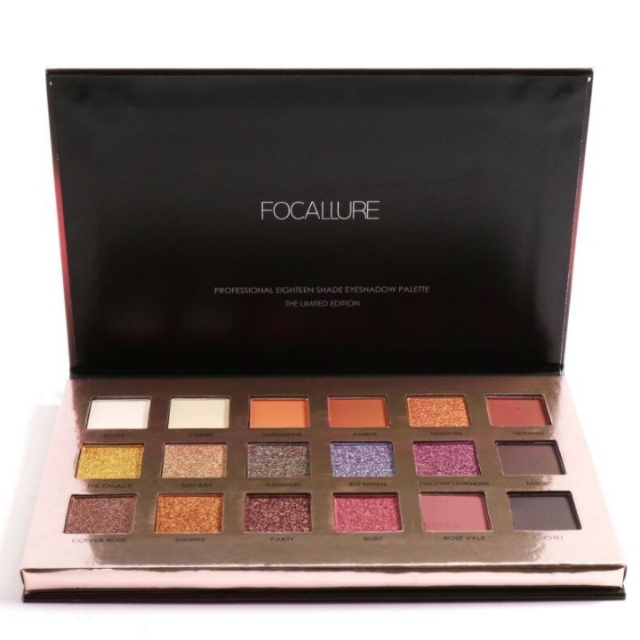 FOCALLURE 18 COLORS PROFESSIONAL EYESHADOW PALETTE 4