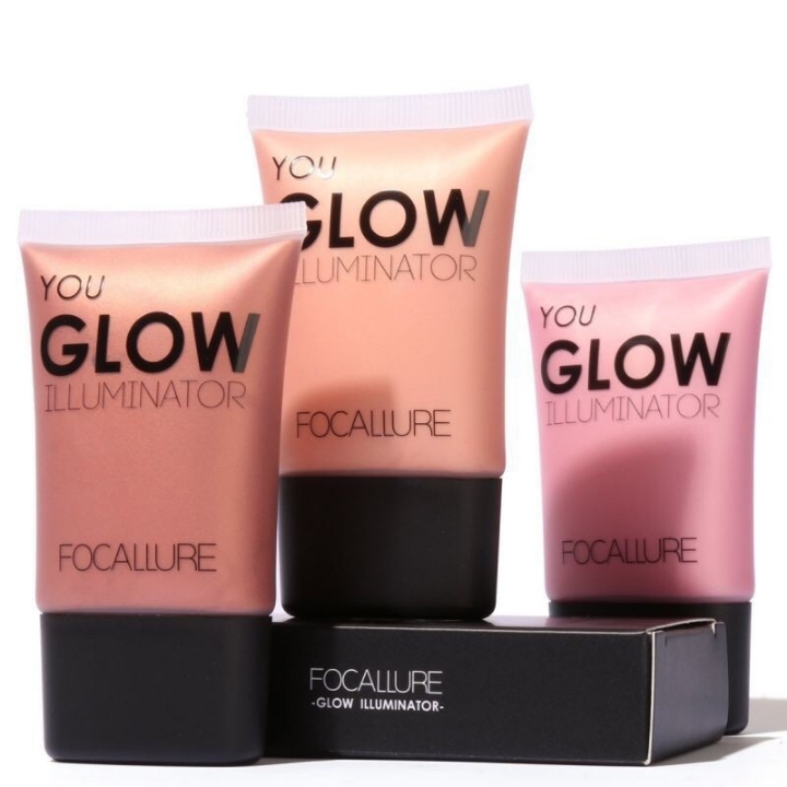 FOCALLURE FA33 Illuminator Highlighter Cream Face Glow Kit Beauty