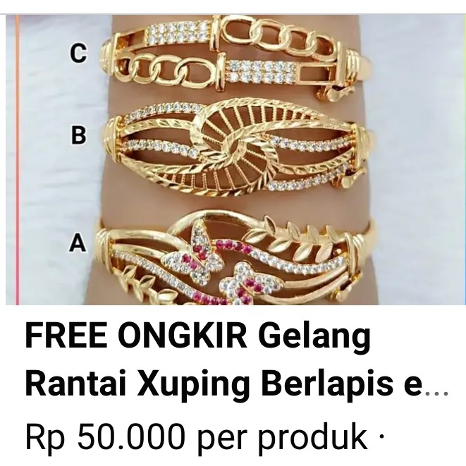 FREE ONGKIR Gelang Rantai