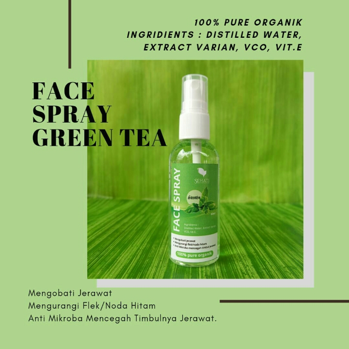 Face Spray Greentea 60 ml Pure Organik 