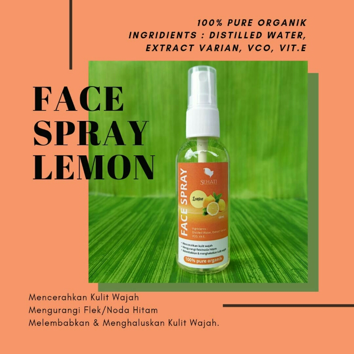 Face Spray Lemon 60 ml Pure Organik