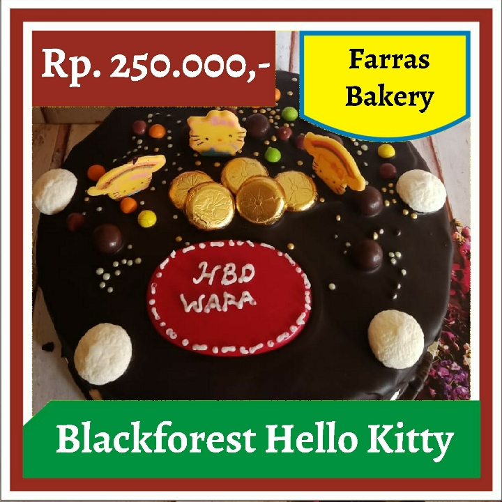 Farras Bakery-Blackforest Hello Kitty