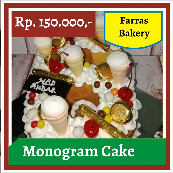 Farras Bakery-Monogram Cake