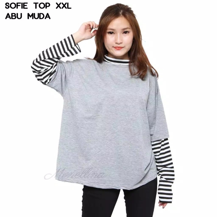 Fashion Baju Blouse Atasan XL Jumbo Murah 2