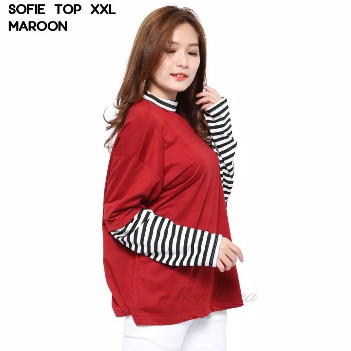 Fashion Baju Blouse Atasan XL Jumbo Murah 3