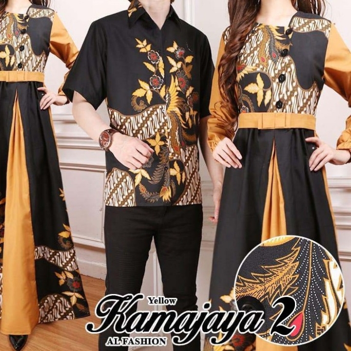 Fashion Muslim Couple Batik Al Fashion 2 - HITAM