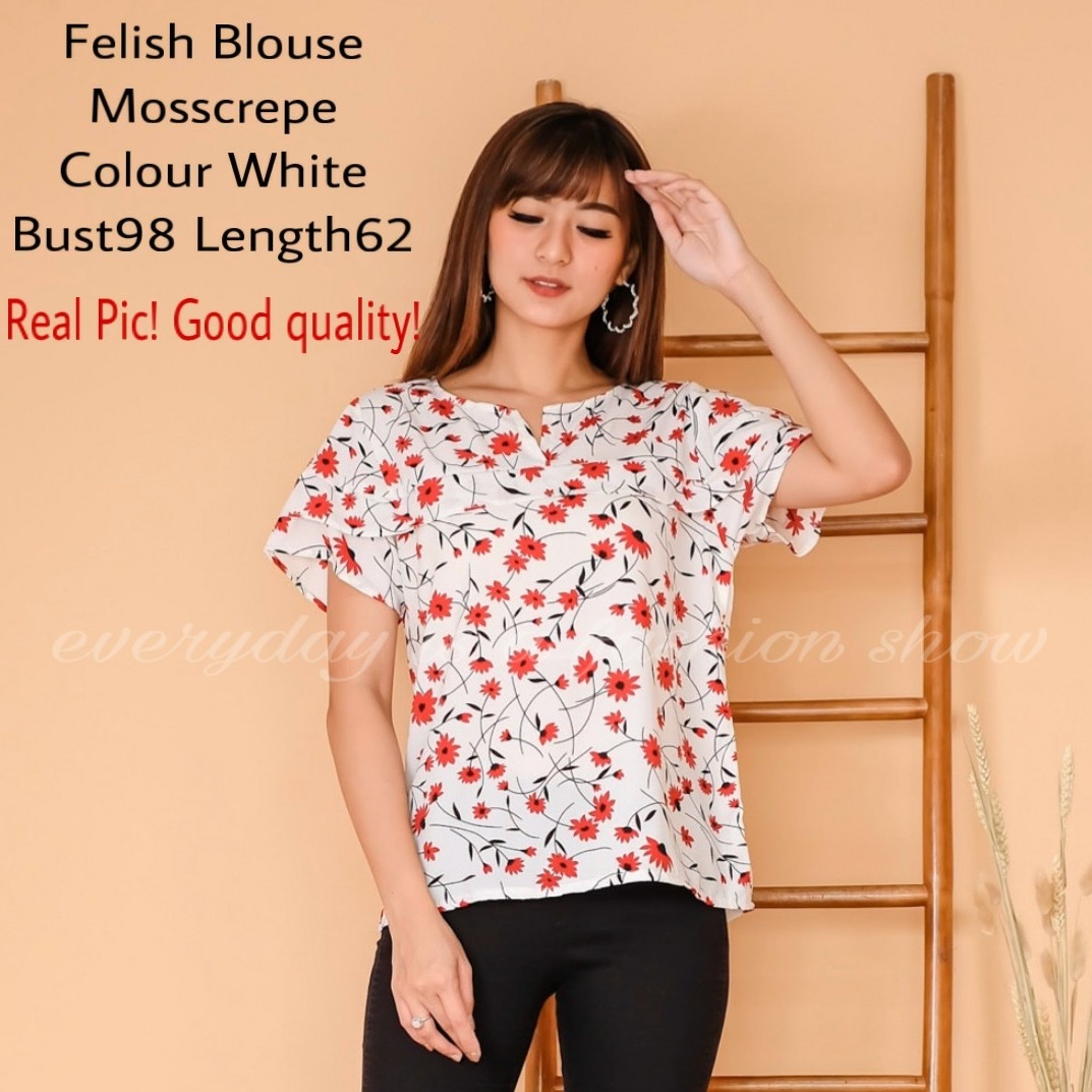 Felish Blouse White Realpict