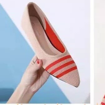 Flatshoes Adell 3 Strip Cream 3